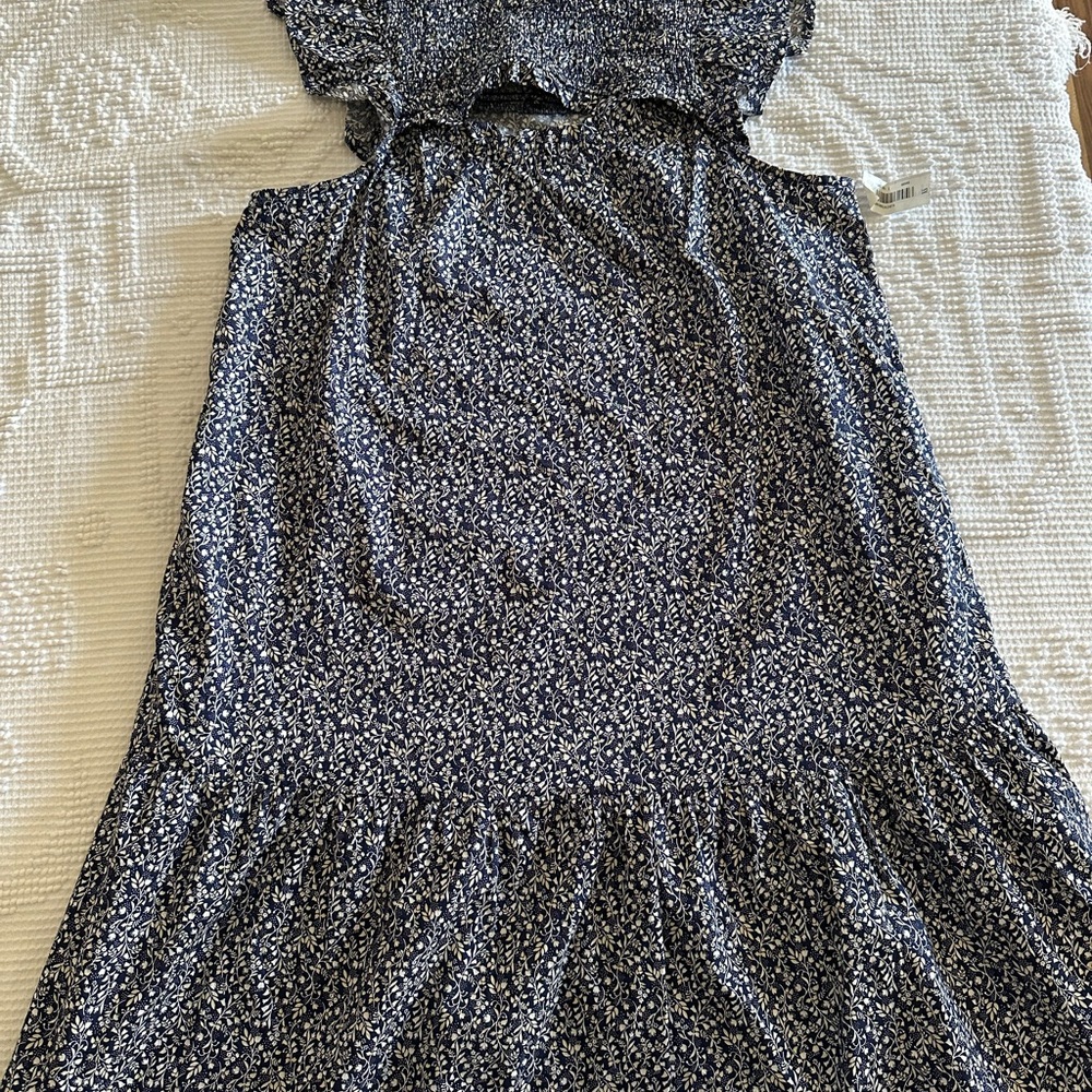 Floral Blue Kids Dress